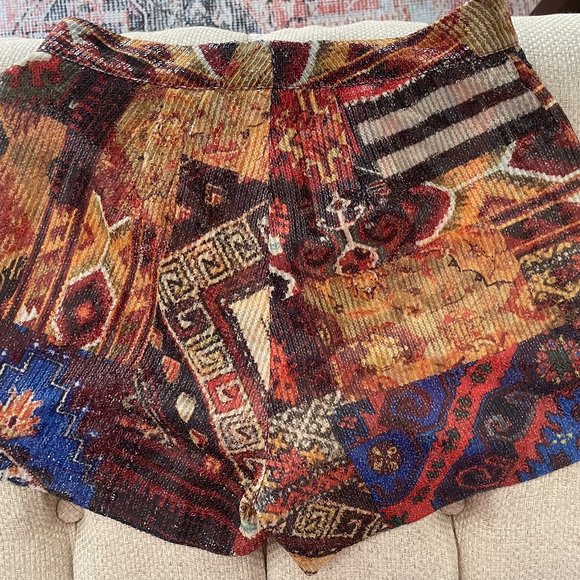 le superbe sequin patchwork shorts - Picture 4 of 10